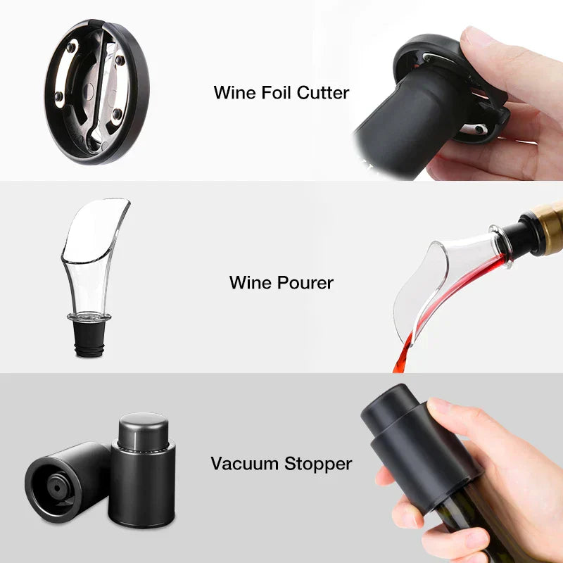 🎁Limited Time 50% OFF⏳ Multifunctional Electric Wine Bottle Opener Set