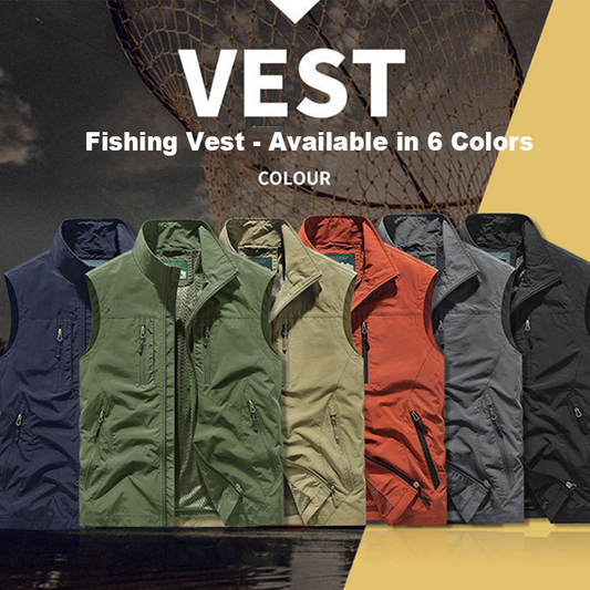 🧥👕Men's Oversized Sleeveless Vest Jacket with Pockets