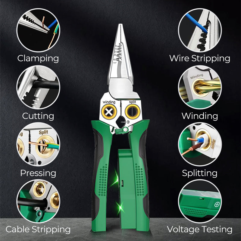 ✈️Buy 2 items with free shipping included💥8-in-1 Multi-Functional Wire Stripper Scissors With Electrical Test