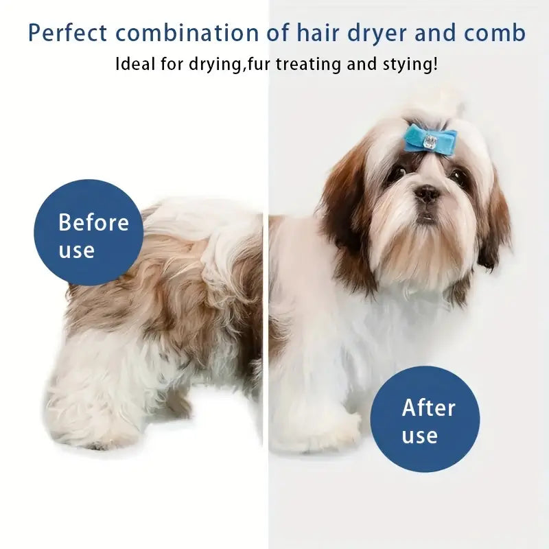 3 in 1 Pet Hair Dryers And Comb Brush