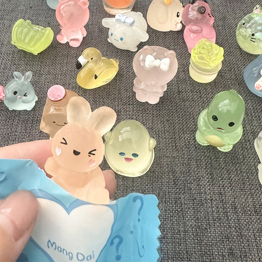 🔥 BUY 2 GET 1 FREE!!✨- Blind Bag Luminous Mini Resin Animal Figures (10PCS/Set)