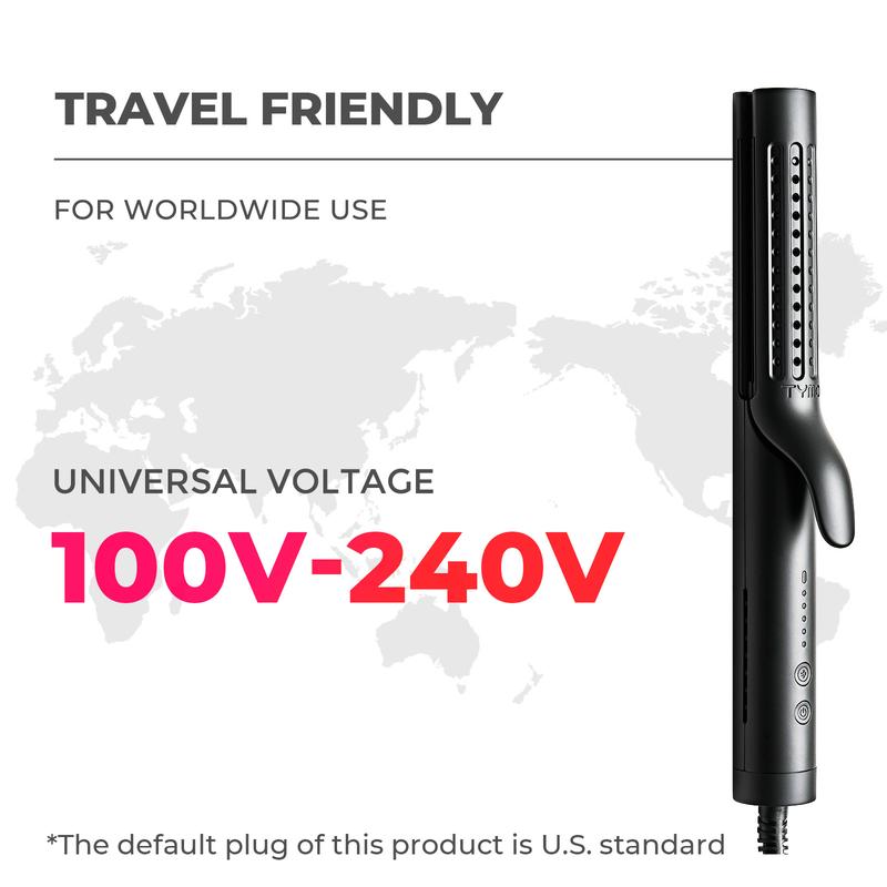AIRFLOW 2-in-1 Hair Straightener & Curling Iron – 360° Cooling Air Curler with Tourmaline Coating