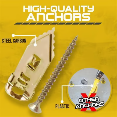 💥Drywall Anchors and Screws Kit – Heavy Duty Self Drilling Wall🧰