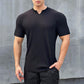 🔥 BUY 2 GET 1 FREE!🏋️‍♂️👕 Men's V-Neck  Short Sleeve Muscle Athletic Workout T-Shirts  Perfect Fit, Breathable Comfort, Show Off Your Athletic Style!