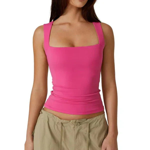 💥HOT SALE 59% OFF💥Women’s Square Neck Sleeveless Tank Top – Soft, Stretchy & Chic