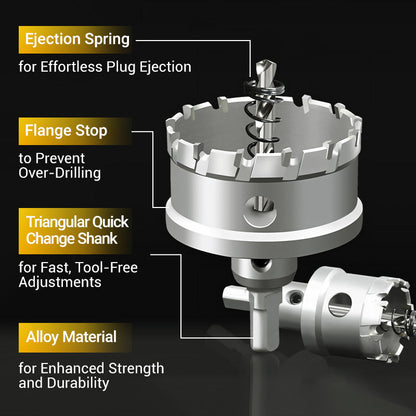 Carbide-Tipped Hole Cutter for Metal