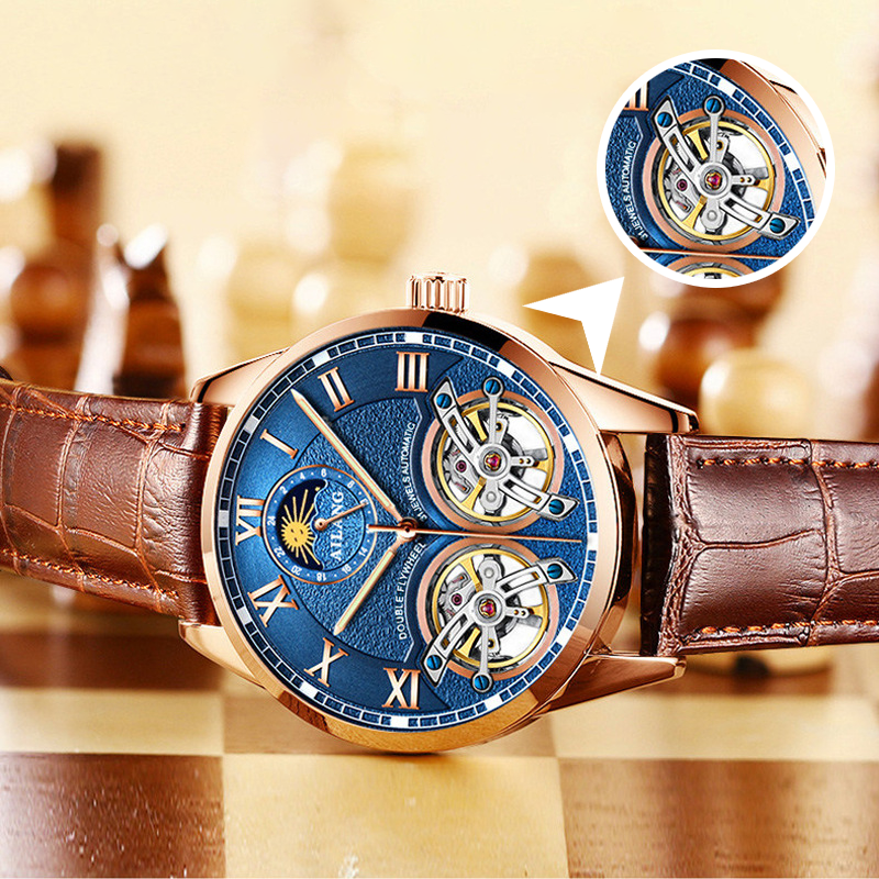 ⌚Mechanical Elegance⚙️ Men's Self-Winding Mechanical Watch - Exudes Gentleman's Charm✨
