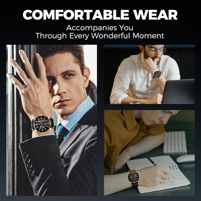 💎Men's High-End Business Multifunction Quartz Watch