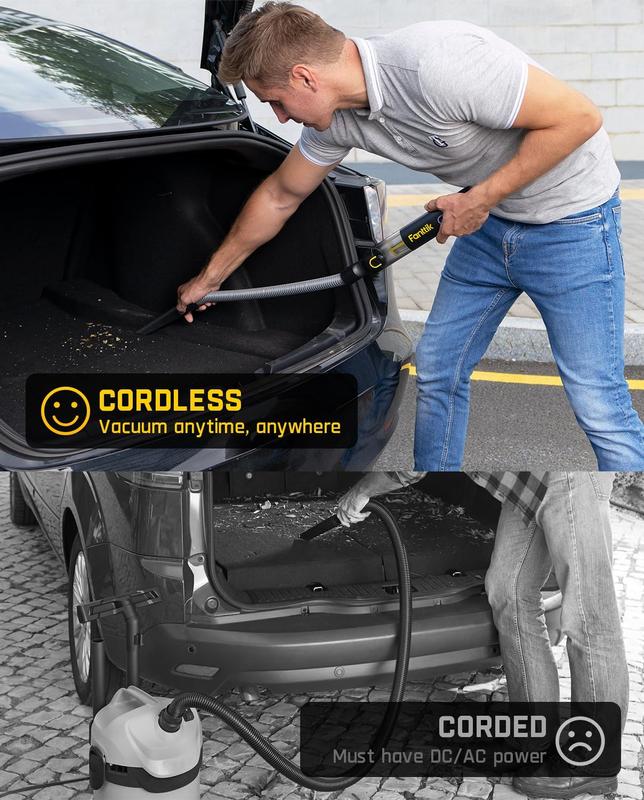 V8 Apex Car Vacuum Cleaner, 4-in-1 Portable Cordless Mini Vacuum Cleaner with 19,000 Pa Suction Power