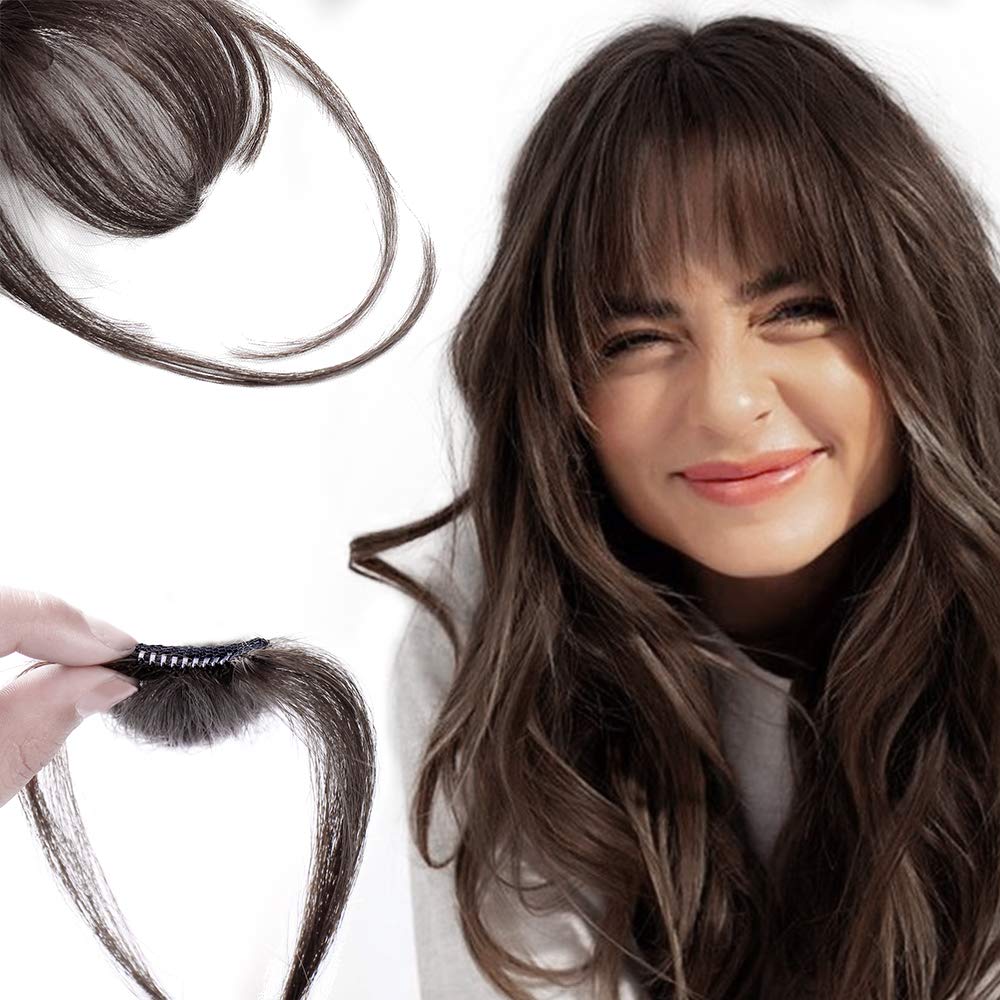 🎀Limited Sale 50% OFF🎀Clip In Bangs 100% Human Hair Extensions Air Bangs