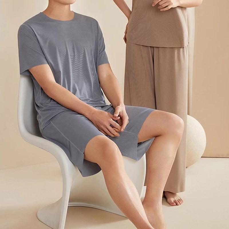 ❄️ Couple's Summer Ice Silk Cool Feeling Sleepwear