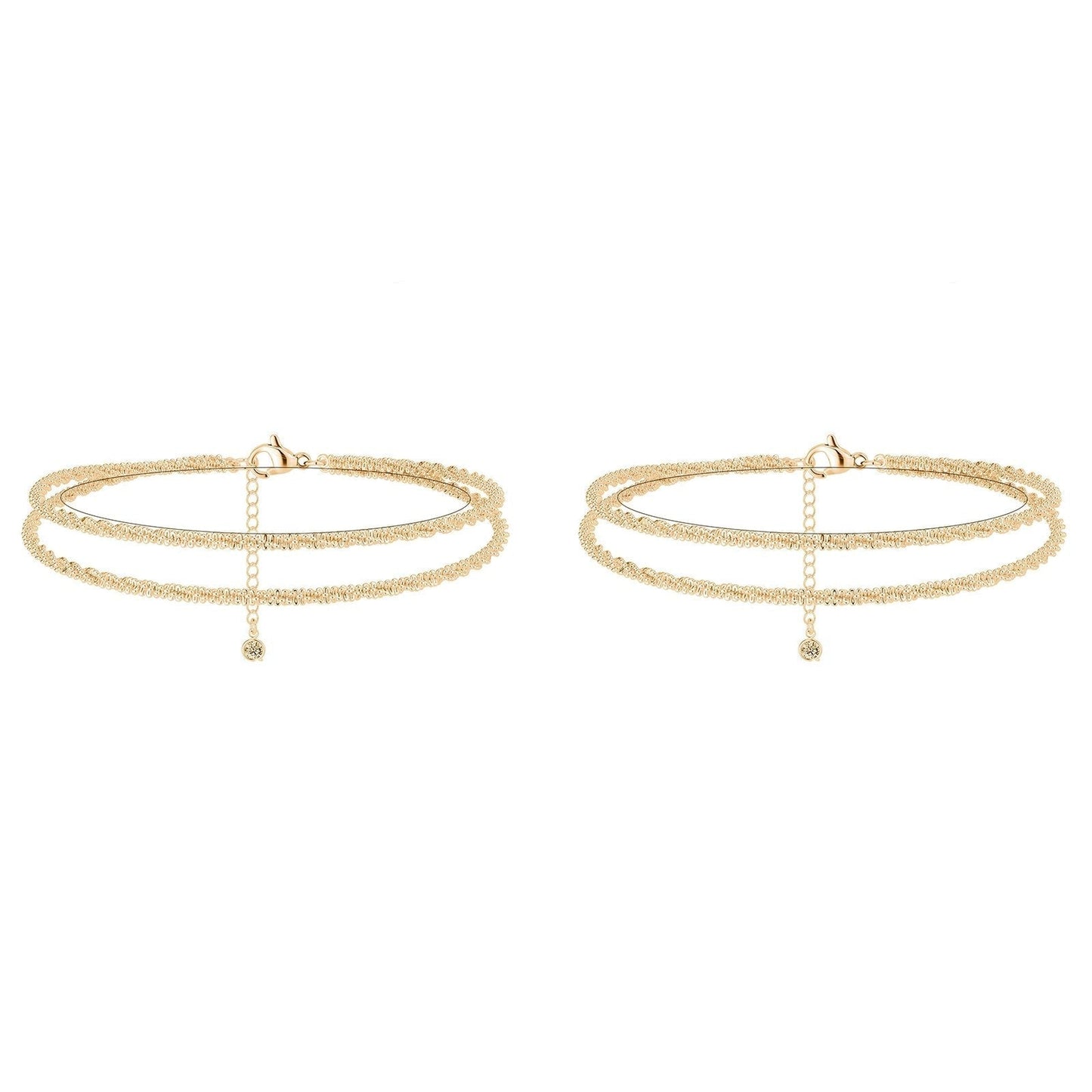 💕Time-limited Buy 1 Get 1 Free🎁😍Dainty Layered Waterproof Anklet