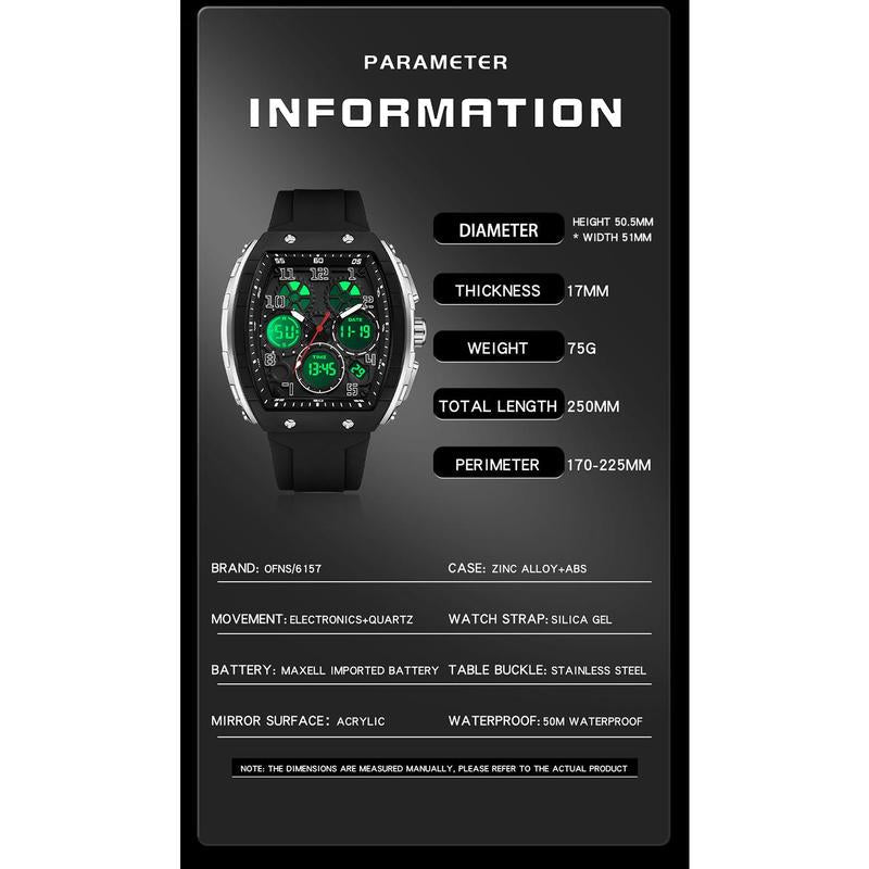 📢 📢 Hot Sale 50% OFF！！💥Men's Sporty Luminous Digital Automatic Watch