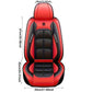 PU leather car seat covers, front set, universal fit for sedans, SUVs, and trucks