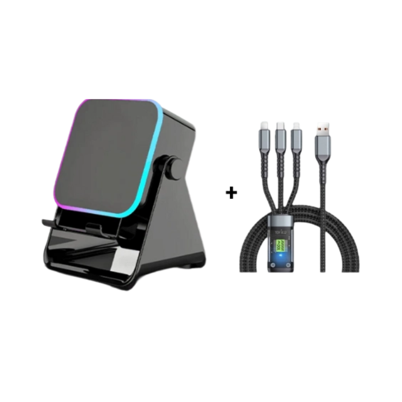 🔥5-in-1 wireless Bluetooth speaker with induction function and adjustable cell phone holder