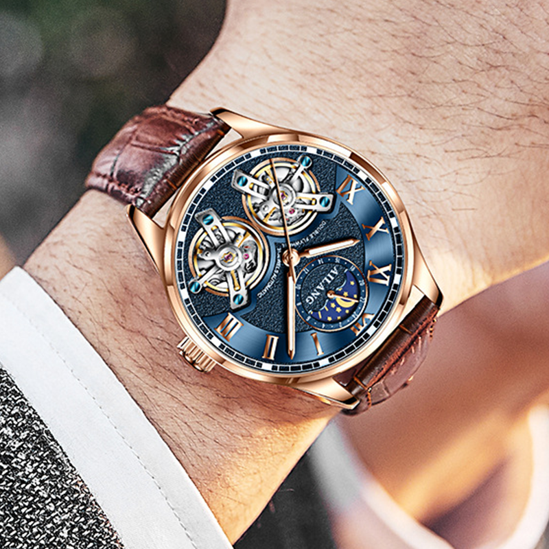⌚Mechanical Elegance⚙️ Men's Self-Winding Mechanical Watch - Exudes Gentleman's Charm✨
