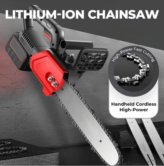 💥 BEST-SELLER BACK IN STOCK! 🔥 High-powered cordless chainsaw (lithium battery) - 🎁 Free tool kit for a limited time!
