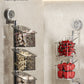 Perforated suction cup spice storage rack