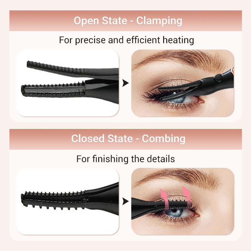 🔥2025 HOT SALE 50% OFF🔥Rechargeable Heated Eyelash Curler for Quick Heating Curling