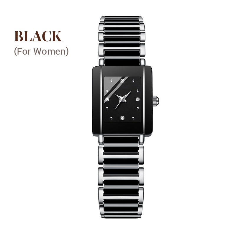 ⏳FLASH SALE! 50% OFF! 🔥Couple Models Fashion Ceramic Square Quartz Watch