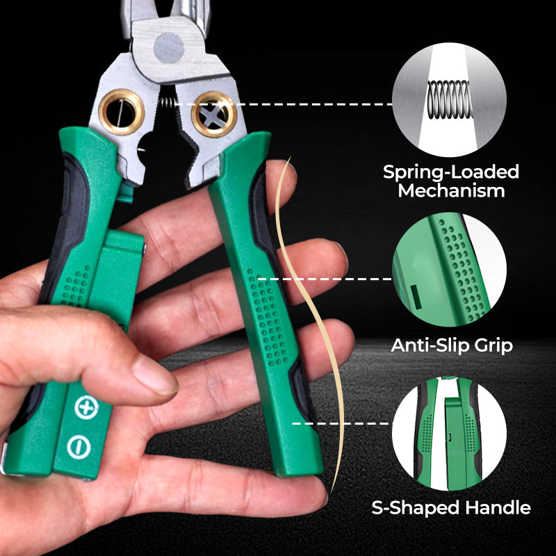 ✈️Buy 2 items with free shipping included💥8-in-1 Multi-Functional Wire Stripper Scissors With Electrical Test