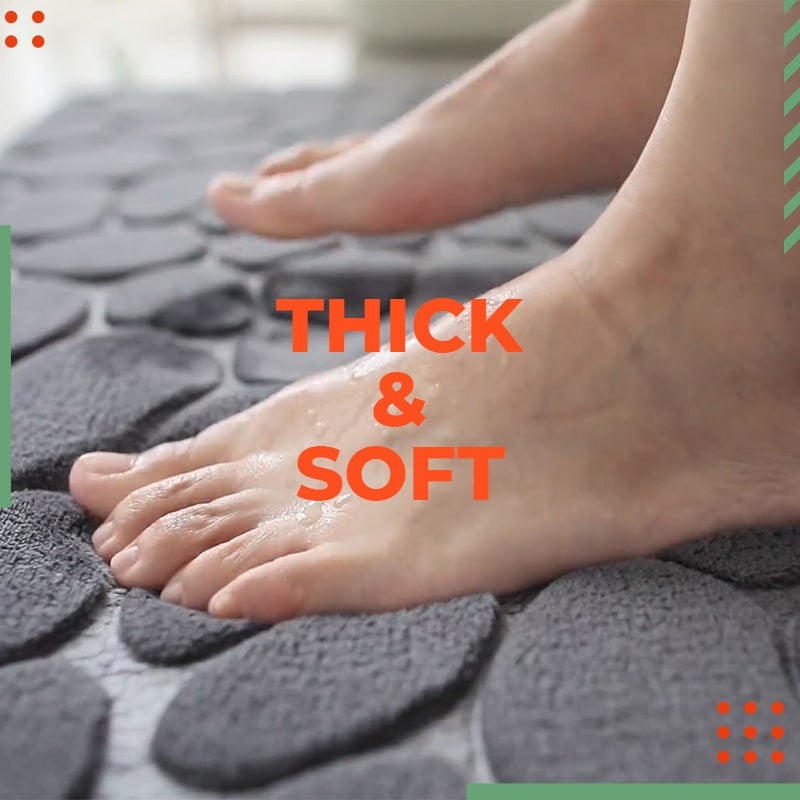 🛁 NOW 50% OFF! Memory Foam Bath Mat – Non-Slip & Super Absorbent | Soft, Comfortable & Quick-Drying | Soft-Stone Texture ✨