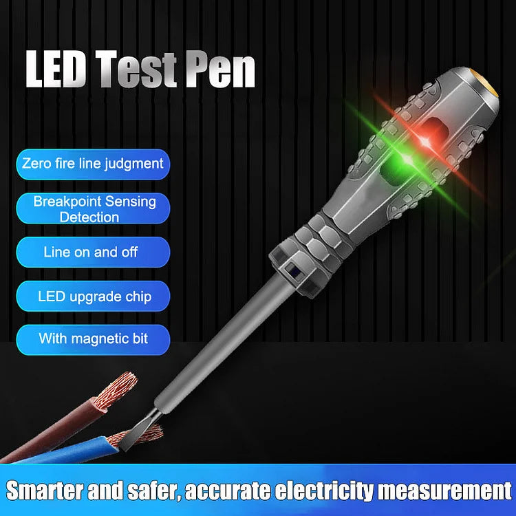 🔥🪛2-in-1  High Torque Strong Magnetic Screwdriver Electricity Detector