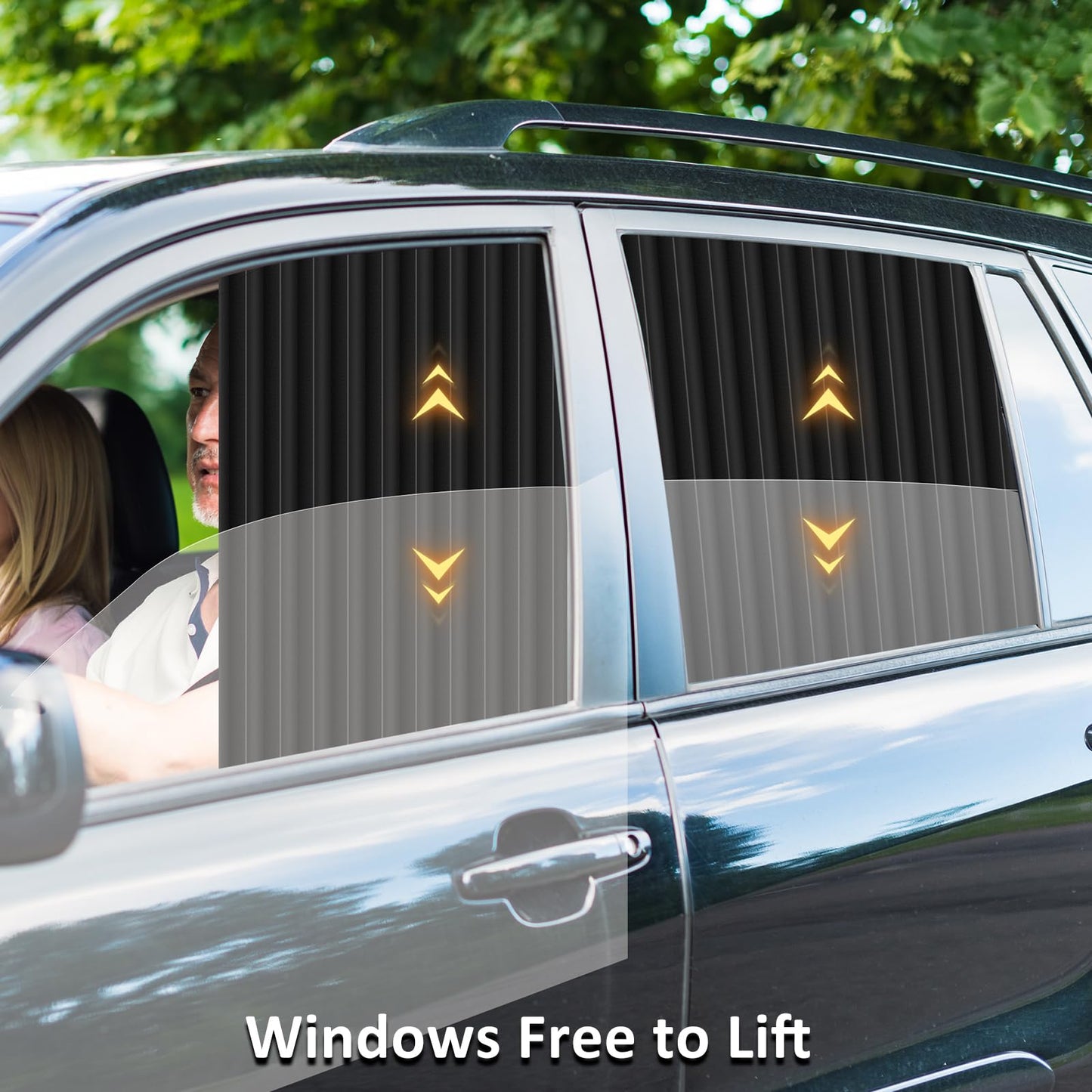 🚗🛡️Magnetic Track Universal Car Side Window Privacy Sunshade Curtain🛡️ Easy Install, Privacy Protection, Essential for Summer Drives!