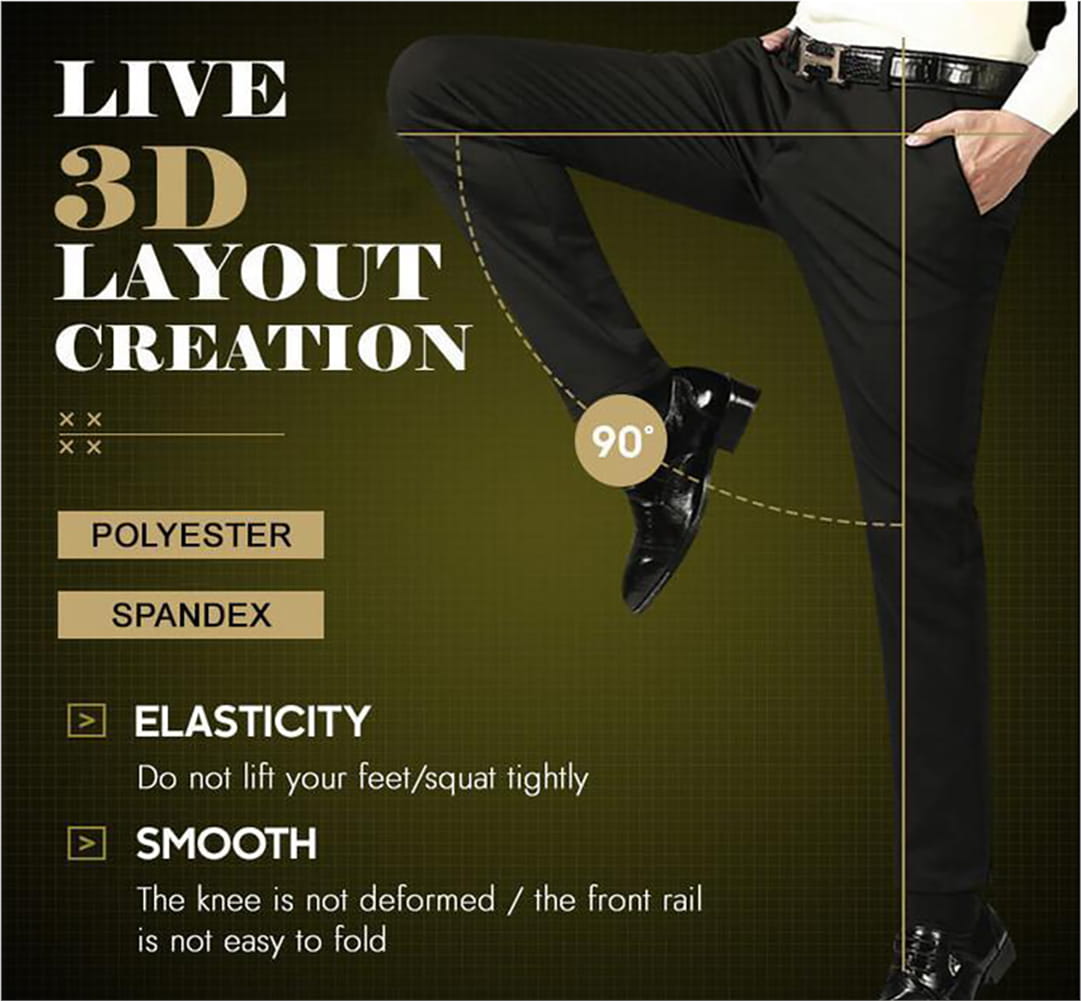 🎁Hot Sale 50% OFF⏳Men's High Stretch Classic Pants
