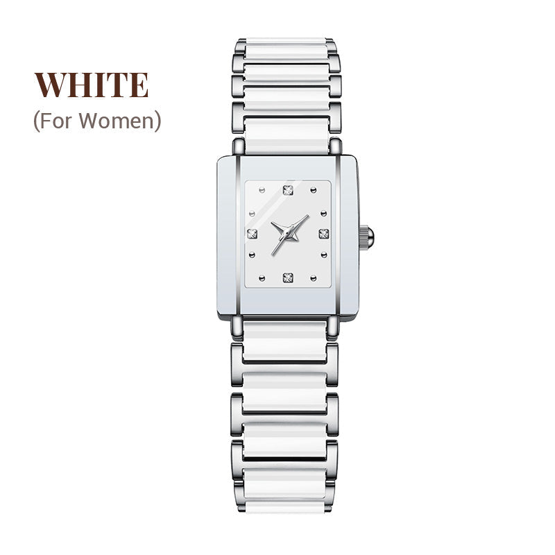 ⏳FLASH SALE! 50% OFF! 🔥Couple Models Fashion Ceramic Square Quartz Watch