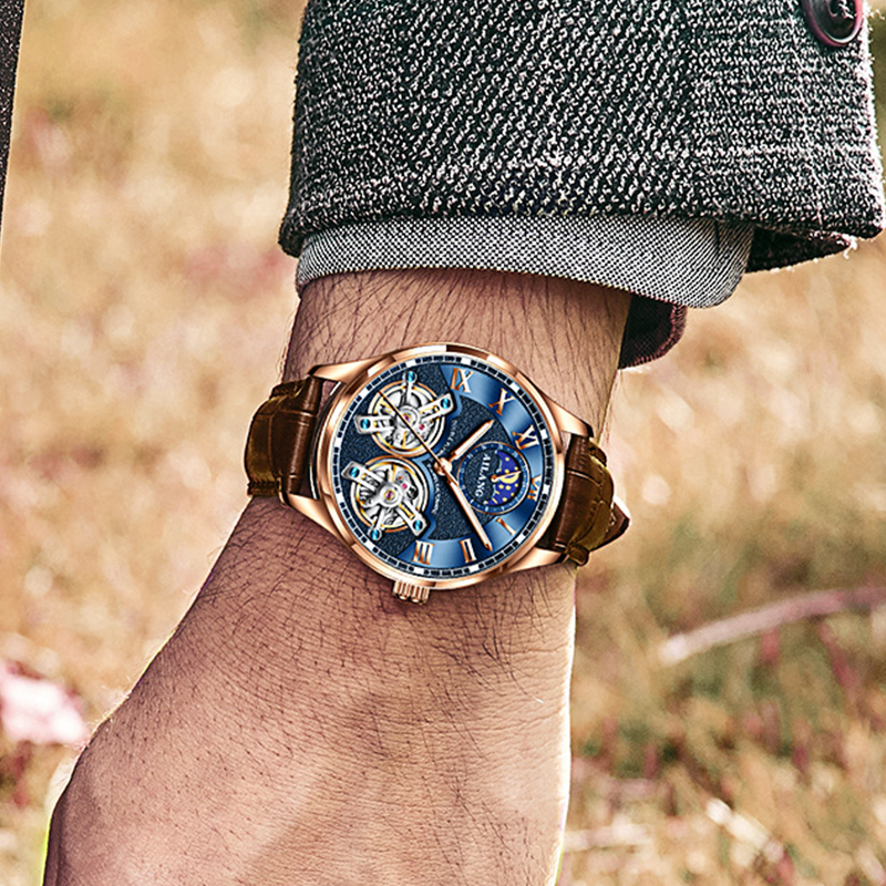 ⌚Mechanical Elegance⚙️ Men's Self-Winding Mechanical Watch - Exudes Gentleman's Charm✨