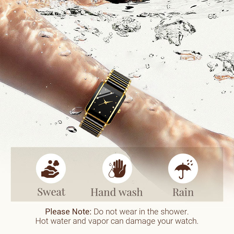 ⏳FLASH SALE! 50% OFF! 🔥Couple Models Fashion Ceramic Square Quartz Watch