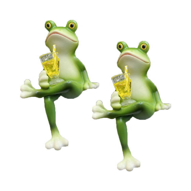 🎁Gift Idea Hot Sale 50% OFF🐸 Frog Flower Pot Hanger Ornament🍷