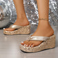 🎉2025 New Arrive - 51% OFF👠Women's Thick-Soled Sequined Flip-Flops