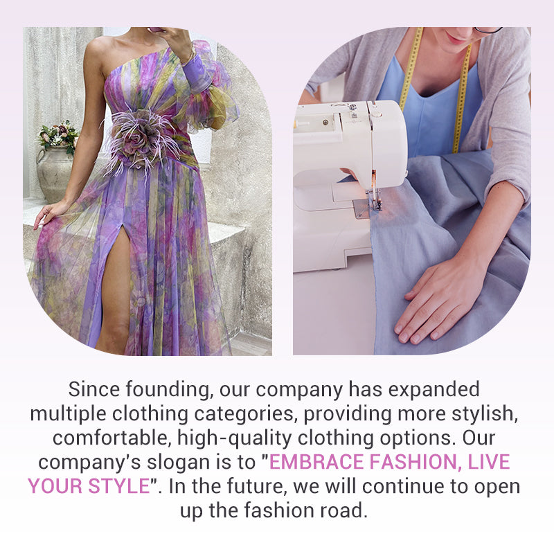 🎉🛍️Hot Promotion 55% OFF💃 Multicolor Asymmetric Party Dress With Flower Details