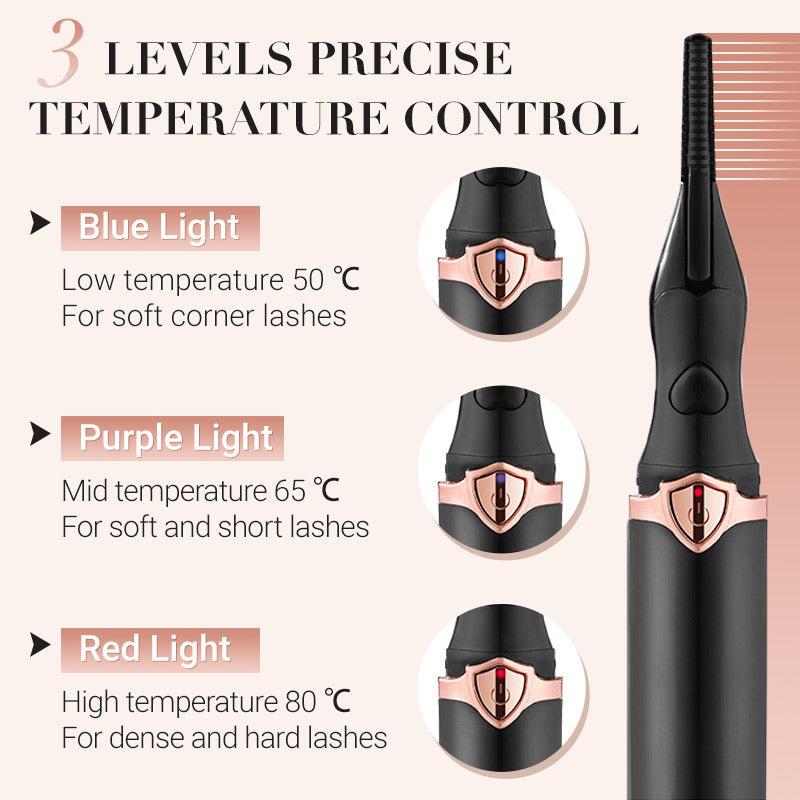 🔥2025 HOT SALE 50% OFF🔥Rechargeable Heated Eyelash Curler for Quick Heating Curling