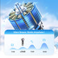 ❄️ 3 in 1 Mini Handheld Cooling Fan - 199 Speed Wind Power & Ice Cooling Function