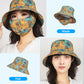 🌞Summer Limited time 50% off! 👒Women's Floral Print Bucket Sun Hat with Mask