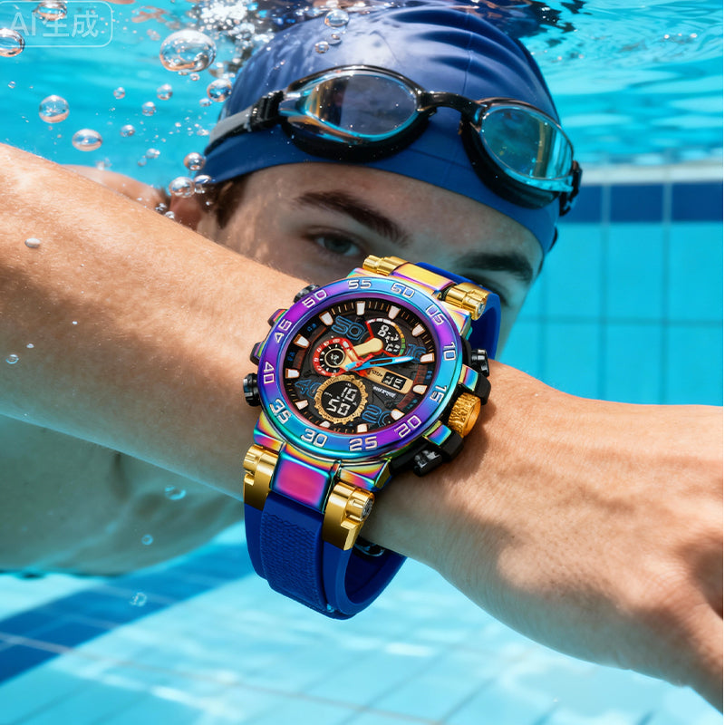 🎨Men's Colorful Punk Style Quartz Watch