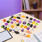 Halloween Squishies Stress Relief Toy Set, Classic Pumpkin/Ghost/Bat Shapes, Super Soft TPR Material with Elastic Squeeze Feel, Washable & Durable, Assorted 24 pcs for Party Favors, Classroom Rewards & Trick-or-Treat