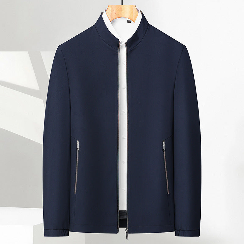 ✨Men's Standing Collar Zipper Casual Jacket
