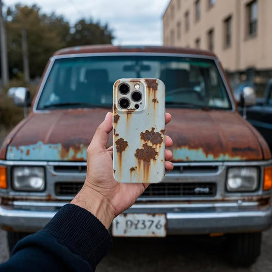 💥Vintage Rust Hard Case For iPhone - Last Day Buy 1 Get 1 Free🎁