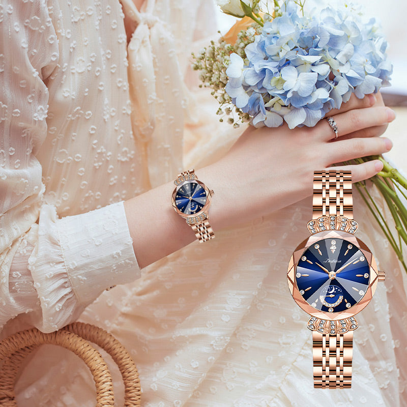 🎀Black Friday Sale 60% OFF🎀Fashionable Diamond Moon Star Watch for Women