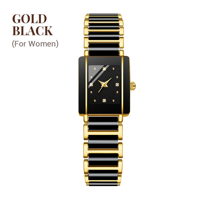 ⏳FLASH SALE! 50% OFF! 🔥Couple Models Fashion Ceramic Square Quartz Watch
