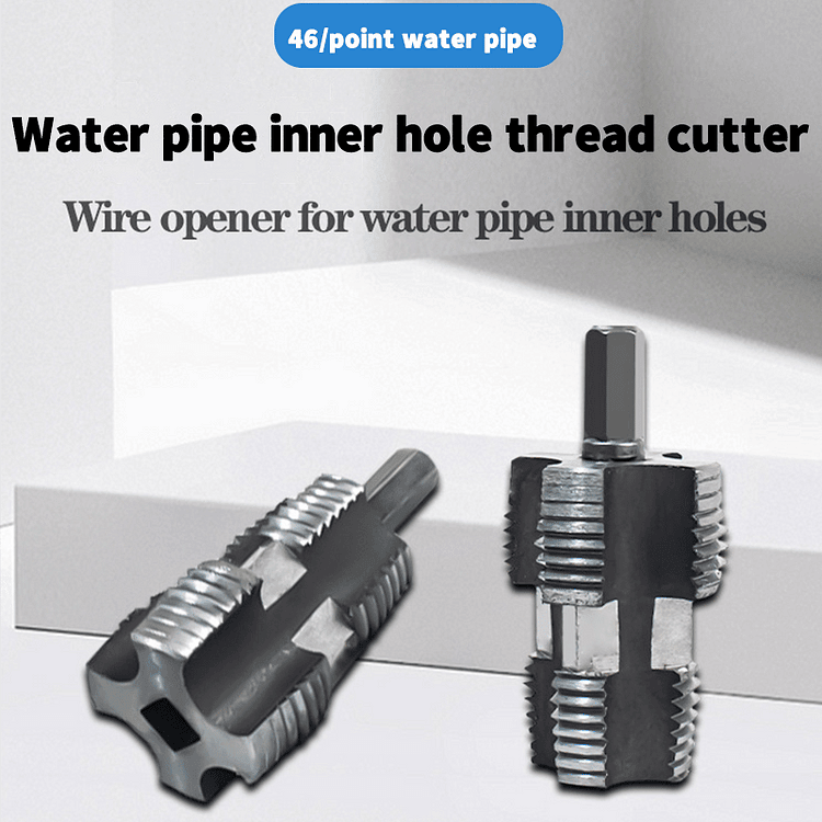 🔥Limited-time Special Offer🔥🛠️Electric Drill Compatible PVC Pipe Threader Kit with Various Die Sizes - Versatile Set, Plumbing Helper Extraordinaire!