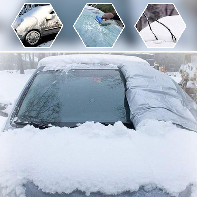 ❄️ Windshield Anti-Snow & Anti-Frost Cover with Mirror Protection – Ready-to-Drive in Any Weather!🔥