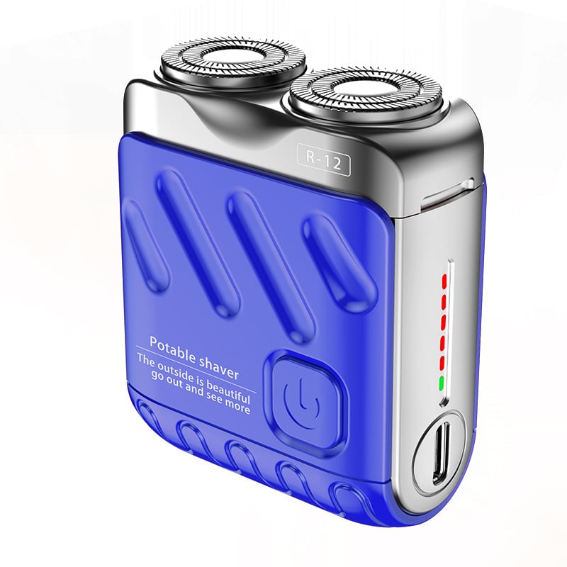 🔥2025 New Design🔥 Mini Electric Rotary Dual Ring Pocket Shaver