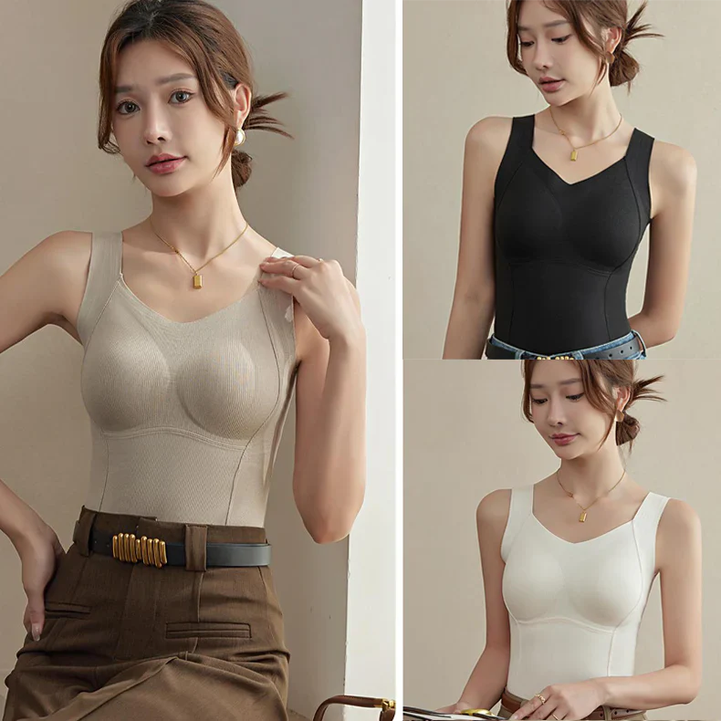 🌟Thickened Warm Tank Top with Shelf Bra