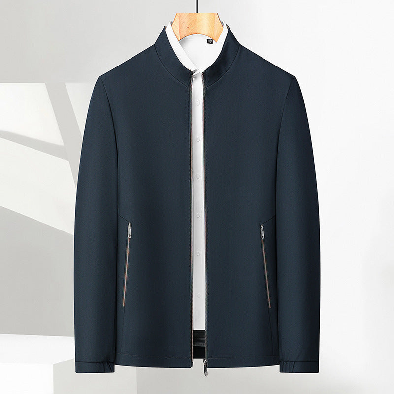 ✨Men's Standing Collar Zipper Casual Jacket