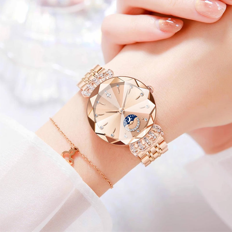 🎀Black Friday Sale 60% OFF🎀Fashionable Diamond Moon Star Watch for Women